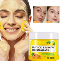 Pads Limpiadores con Ácido Kójico y Cúrcuma – 50 unidades